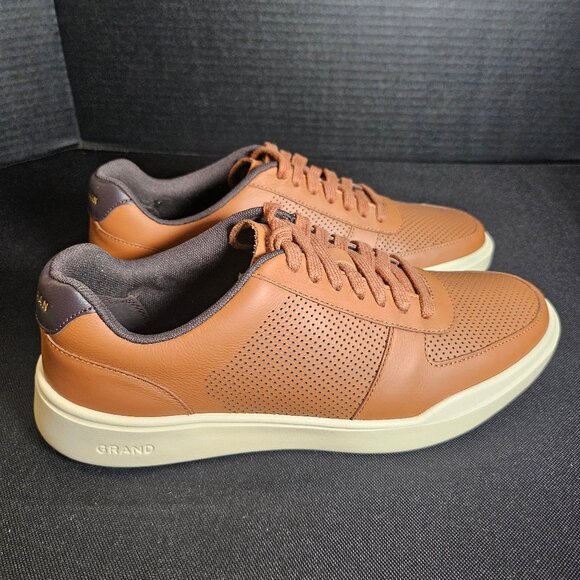 Men's Tan Cole Haan Grand Crosscourt Modern Tennis Sneakers SIZE 7 1/2 M - Picture 3 of 8